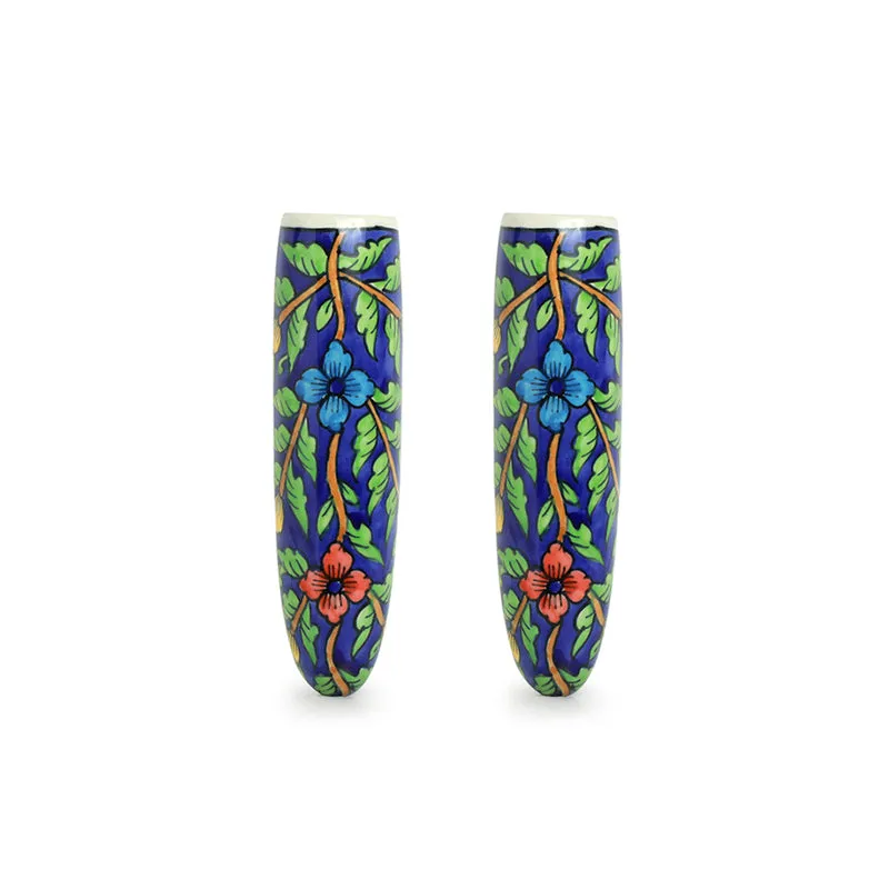 Bloom Lamo Handpainted Wall Planter - Set Of Two media 3