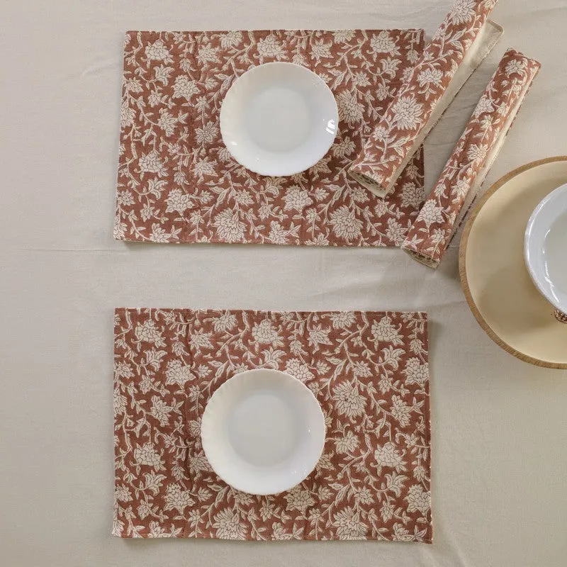 Rustic Indian Canvas Table Mats - Set Of Four media 4