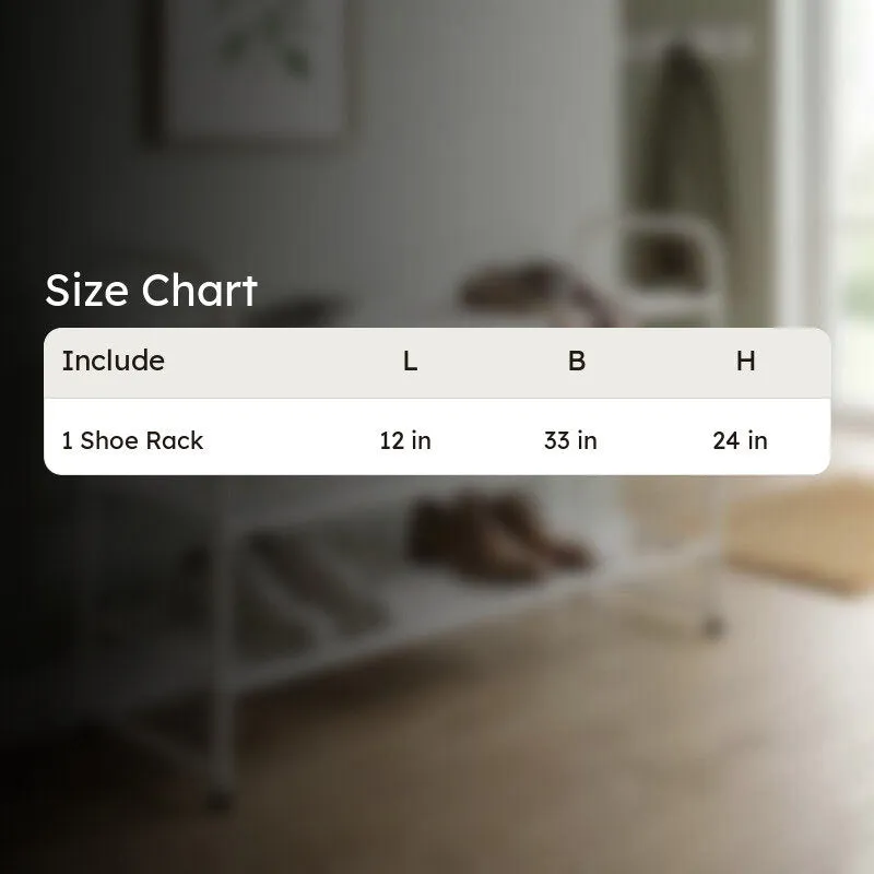 Aura Metal Shoe Rack - White media 7