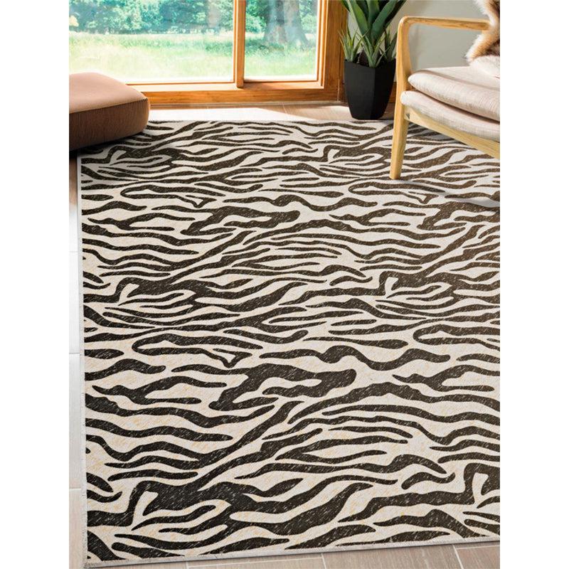 Luza Tiger Print Carpet - Black & White media 3