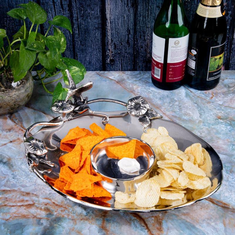 Gina Aluminum Platter - 14.6x11.4x5.1 inch