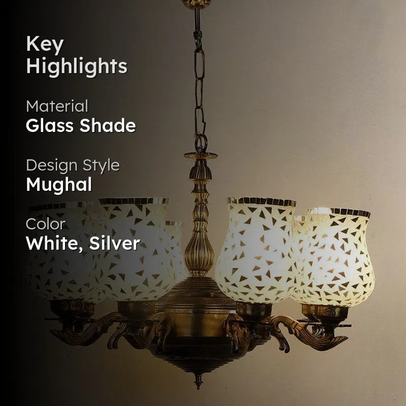 Asta Vilona Mosaic Golden Antique Ceiling Lamp media 2