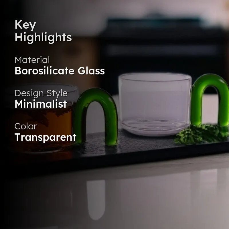 Meadowyn Borosilicate Glass Tea Cup (140 mL Each) - Set Of Two media 2