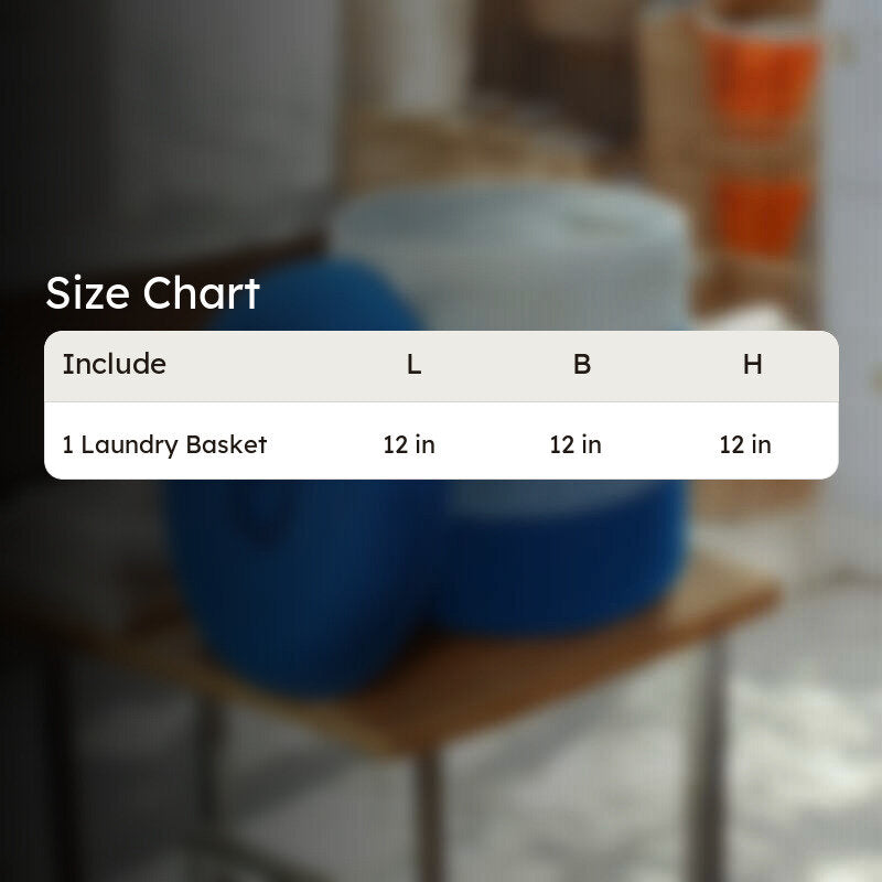Stasha Cotton Laundry Basket media 5