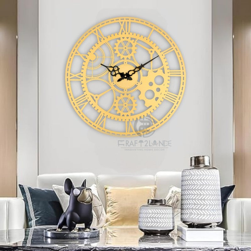 Switch Silent Wall Clock - Gold media 4