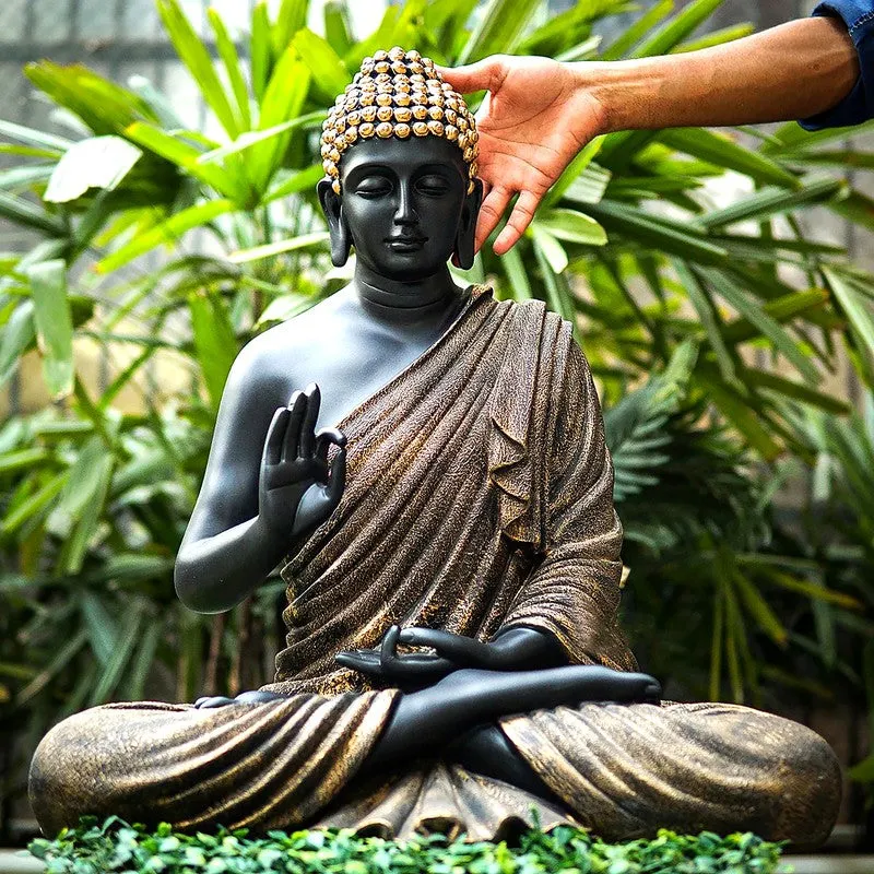 SoulSoothe Buddha Marble Idol - Black media 4