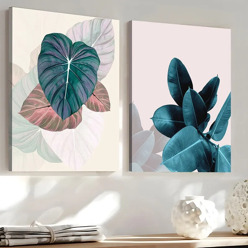 Tropikal Leaf Prints Wall Art - Set Of Two media 3