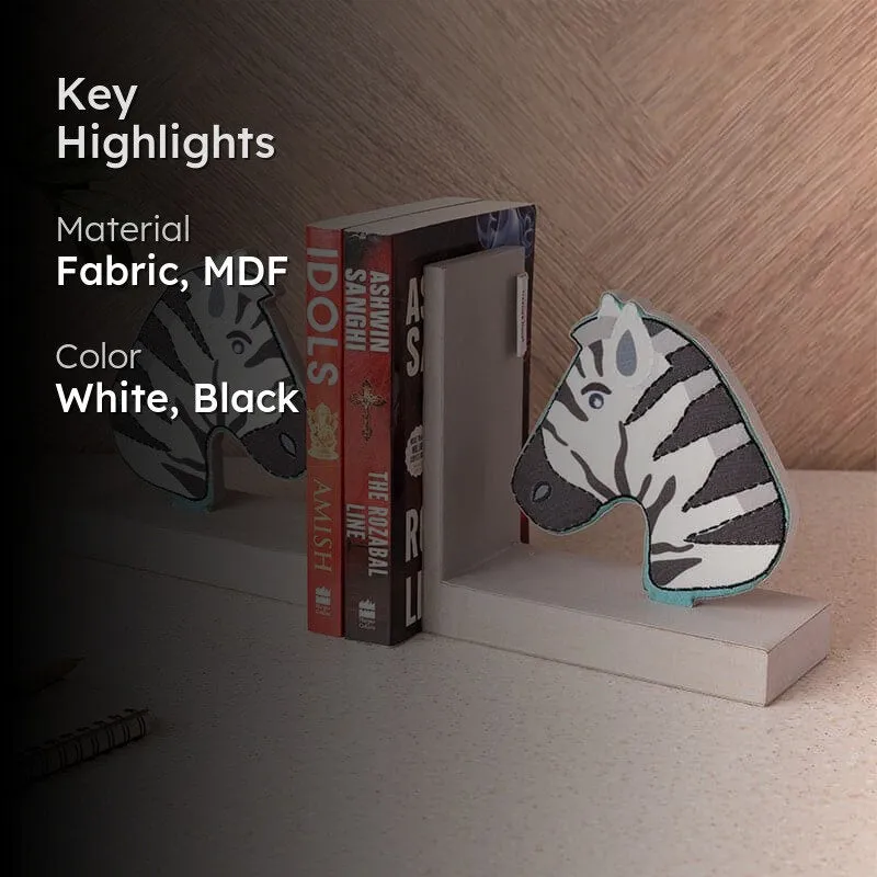 Zebro Book Ends (Zebra Collection) - Set Of Two media 2