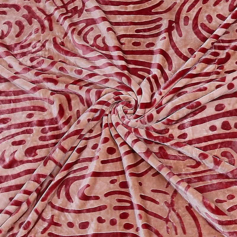 Monte Carlo Crimson Waves Blanket (Red)- 600 GSM media 7
