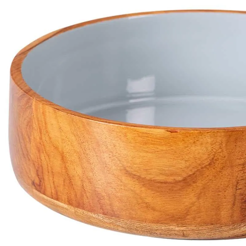 Rum Flat Serving Bowl - Grey media 6