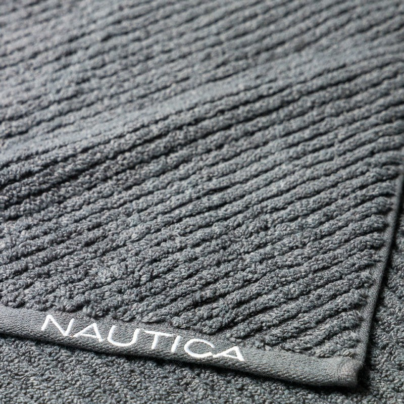 Nautica Riviera Soft Cotton Hand Towel (Grey) - Set Of Two media 6