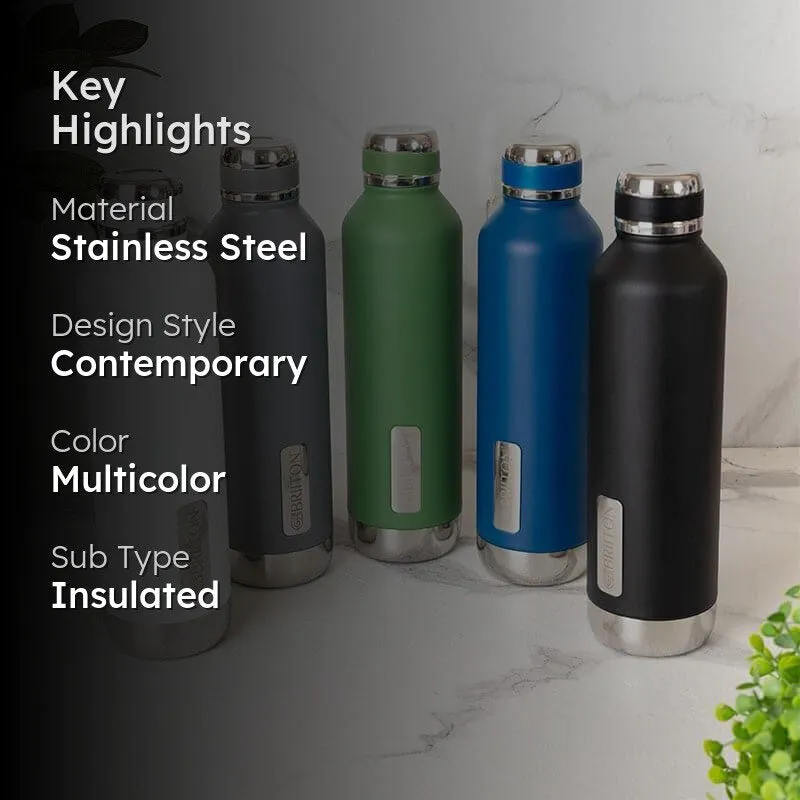 Bristo Sip Hot & Cold Thermos Water Bottle (750 mL Each) - Set Of Five media 2