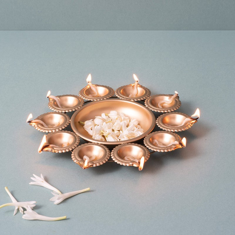 SwarnaJyoti I Metal Diyas