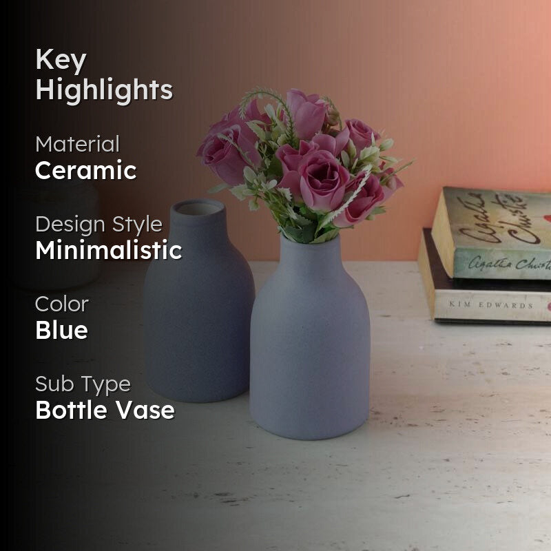 Lavender Love Ceramic Vase - Set Of Two media 2