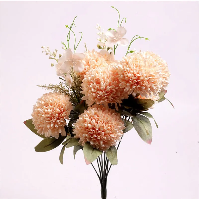 AarviDecor Peach Glow Silk Artificial Flowers media 5