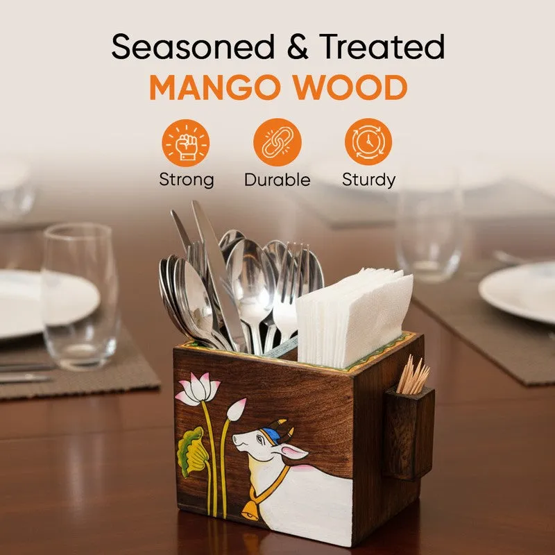 Pichhwai Leela Cutlery Holder media 8