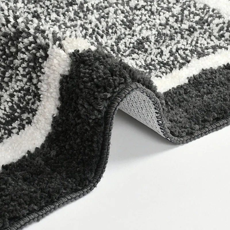 Luxe Anti Skid Bath Mat - Grey media 4