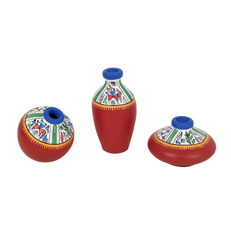 Terracotta Trot Vase - Set Of Three media 3