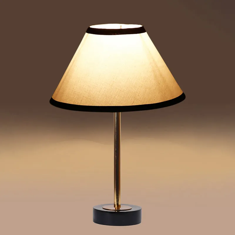 Cotin Stripe Rodin Wooden Table Lamp - White media 6