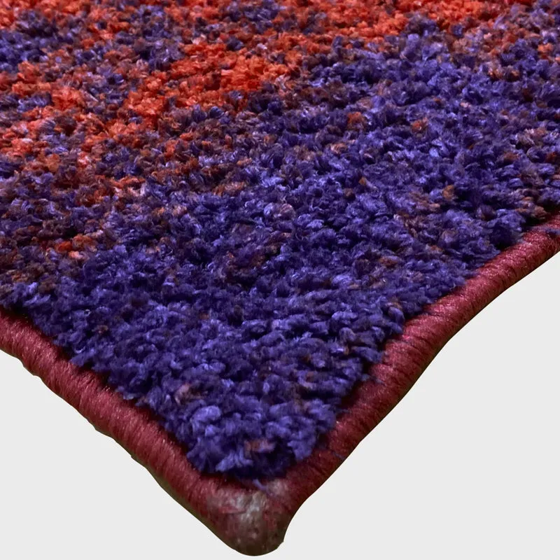 Naplet Micro Fiber Bath Mat - Red,Beige media 5