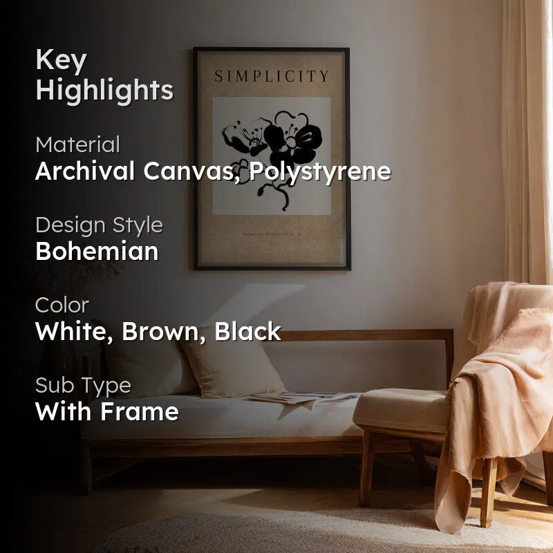 Florenza Canvas Wall Painting With Black Frame media 2