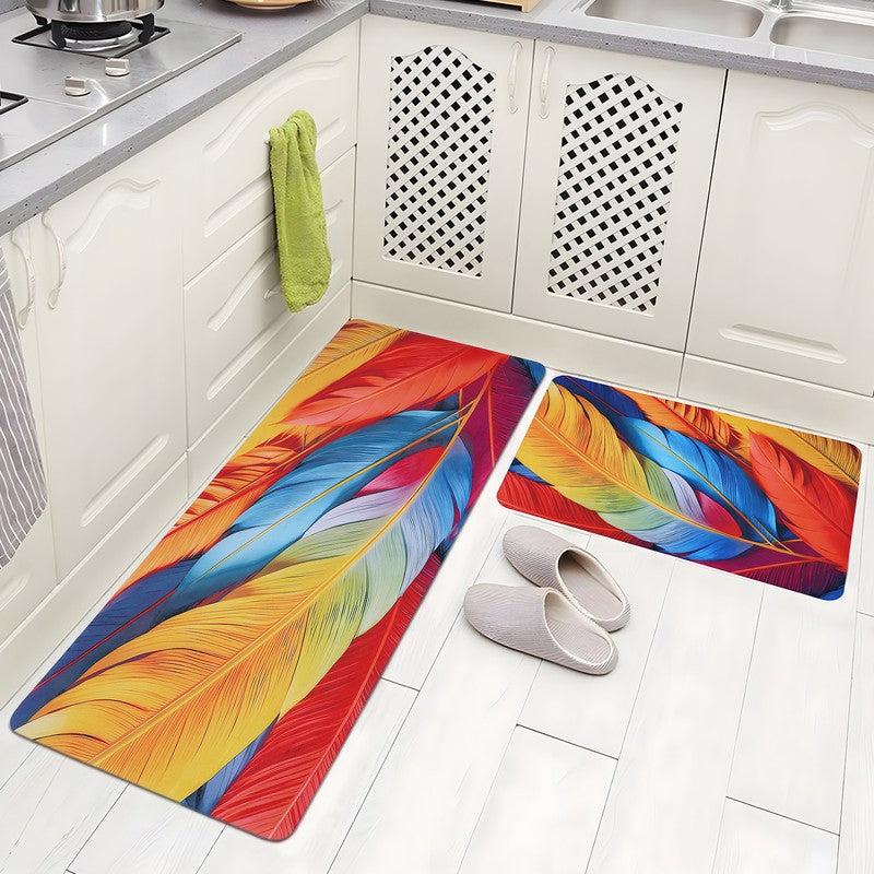 Ripplira Rubber Kitchen Floor Mats - Set of Two
