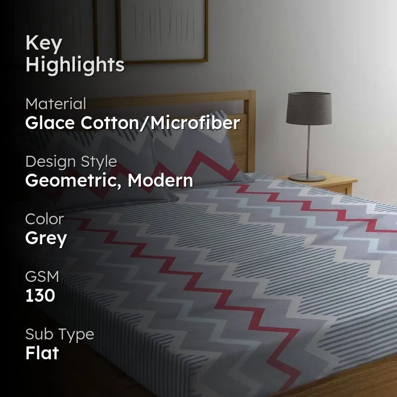Maisie Printed Microfiber Bedsheet - 130 GSM media 2