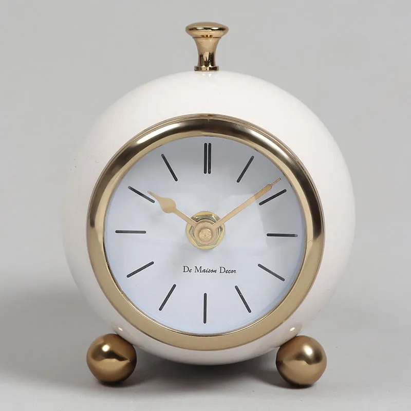 Annum Analog Table Clock - White media 3