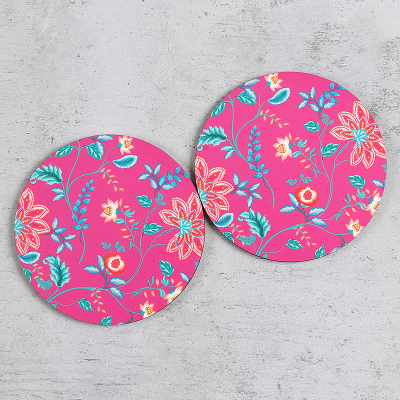 India Circus Elven Bloom Ceramic Mug With Coaster (325 mL Each) - Four Piece Set media 6