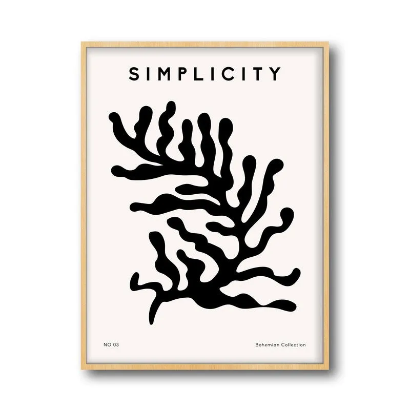Natural Rhythm Canvas Wall Painting With Brown Frame media 3