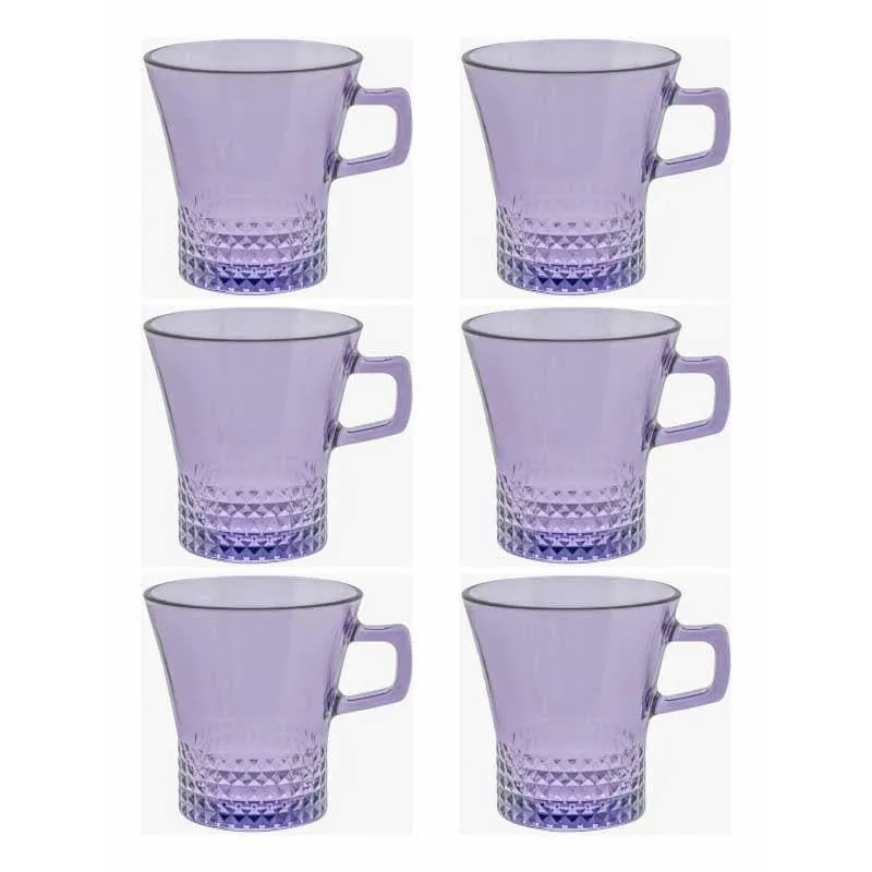 Pasabahce Glass Tea Cup (250 mL Each) - Set of Six media 3