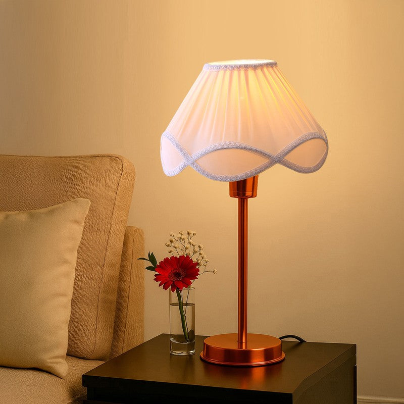 Kavira Elro Metal Table Lamp - White media 3