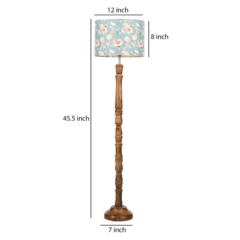 Etcho Bleu Flora Floor Lamp media 5