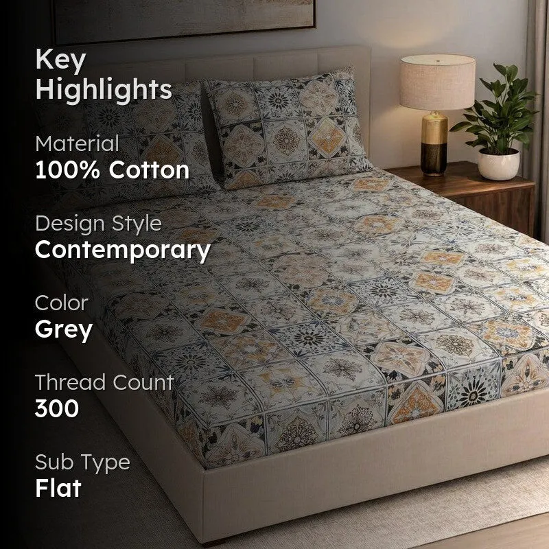 Blori Cotton Bedsheet - 300 TC media 2