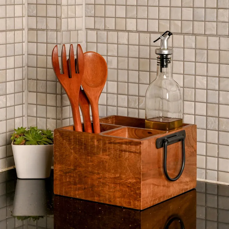 Katcha Wooden Cutlery Holder media 6