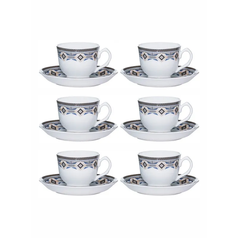 Sonaki Siso Ethic Cup & Saucer Set (170 ML) - Twelve Piece Set media 5