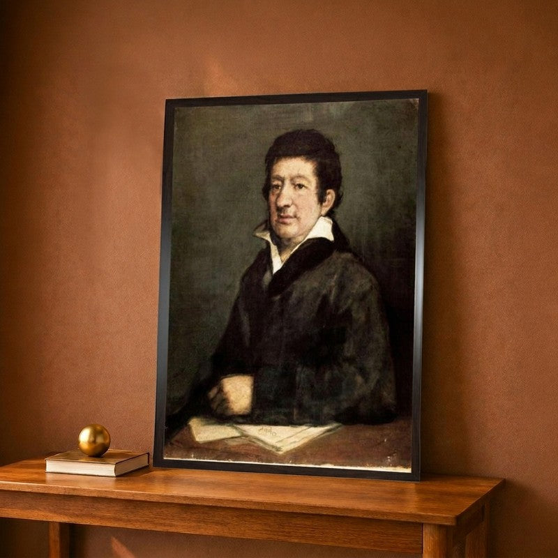 Portrait of Leandro Fernandez De Moratin 1760-1828 Canvas Wall Painting - 9 x 12 Inches