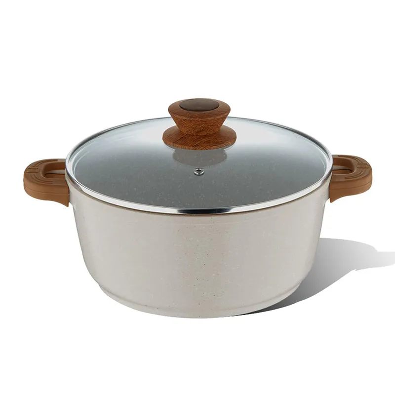 Bergner Smooth Sear Induction Safe Non-Stick Cooking Pot With Lid (28 cm) - Two Piece Set media 3