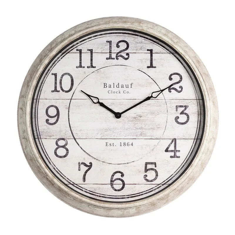 Meadow Round Wall Clock - Grey media 5