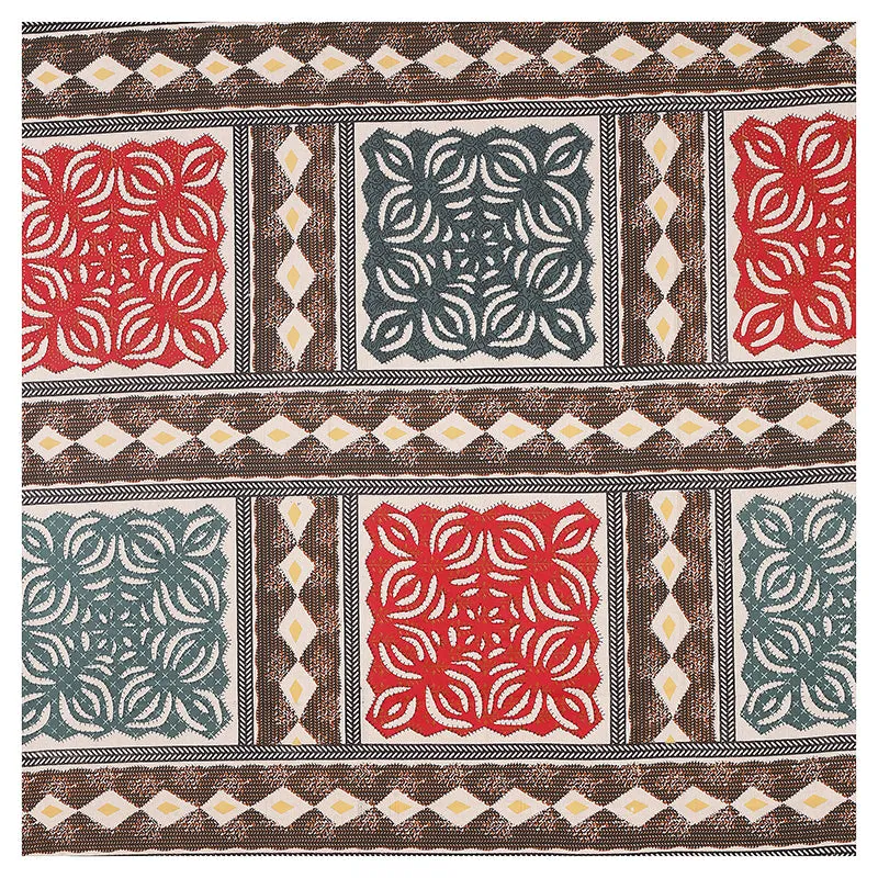 Ayatana Ethnic Cotton Diwan Set (Red) - Eight Piece Set media 7