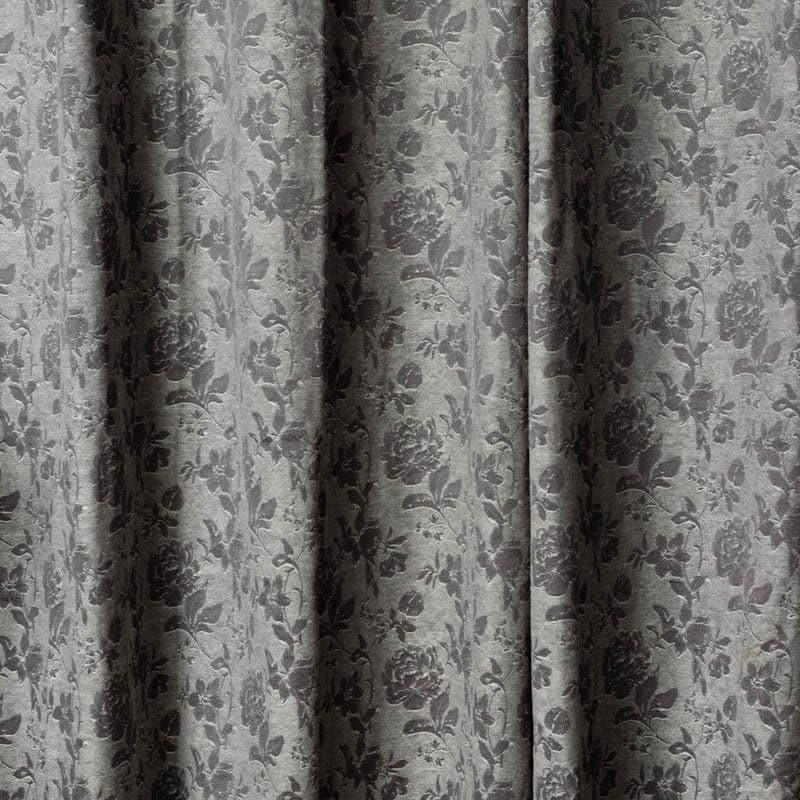 Gulaab Jacquard Single Curtain (Charcoal) media 3