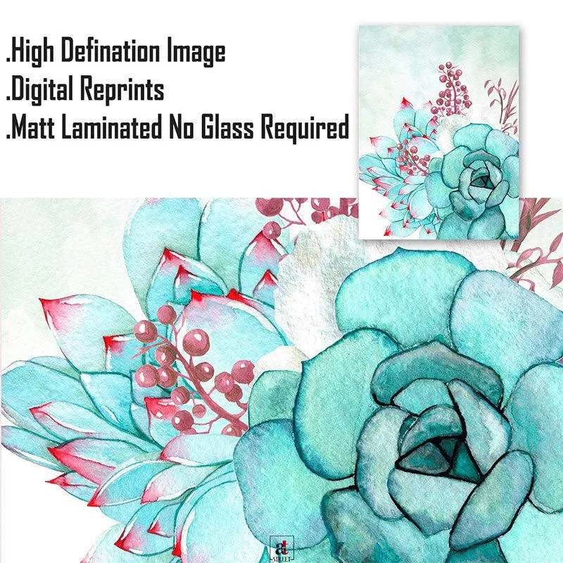 Rose Lush Wall Painting - Set Of Three media 4