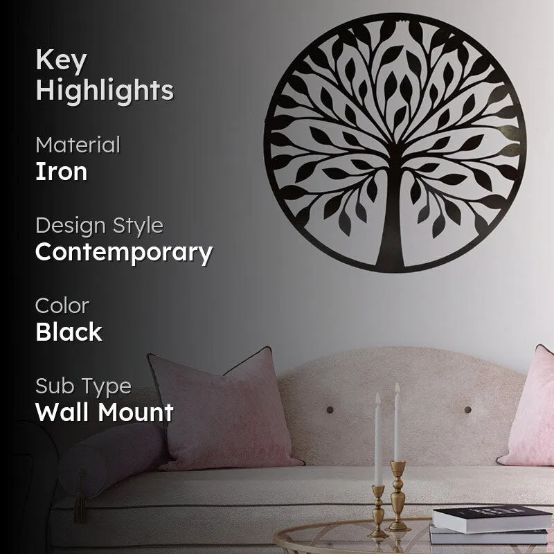 Tree Of Truth Black Iron Wall Accent media 2