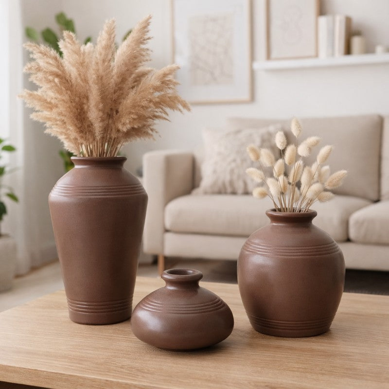 Earthloom Ceramic Vase - Set of Three