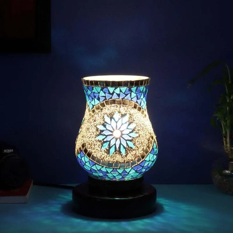 Big Star Mosaic Glass Table Lamp - Multicolor media 1