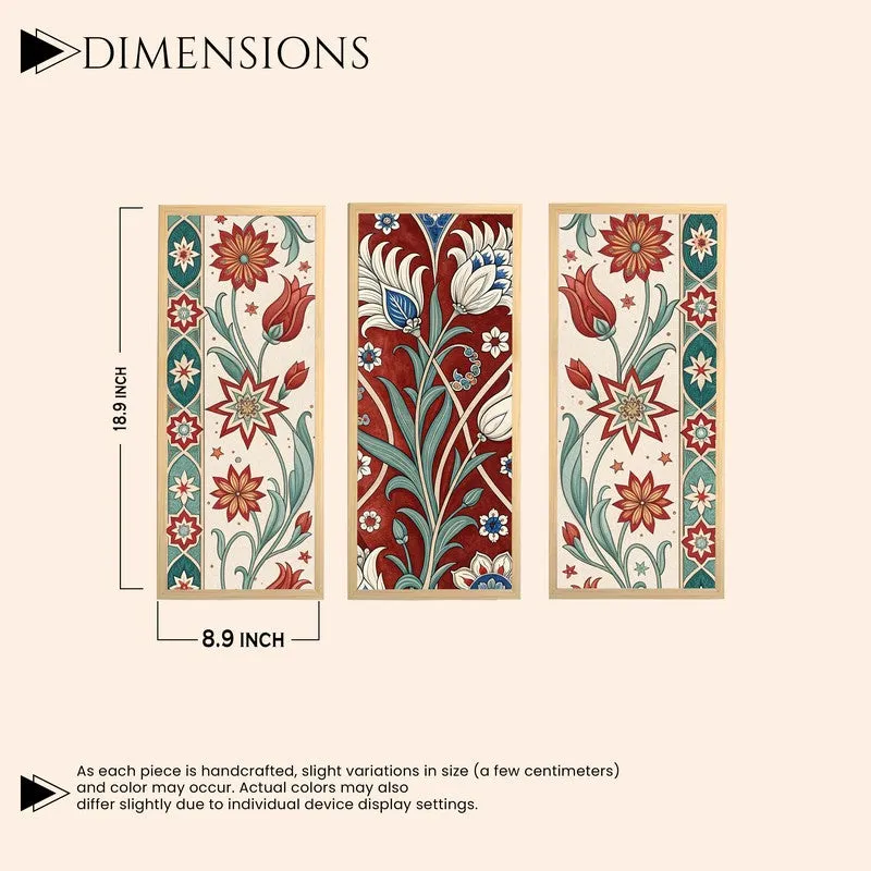 Floriq Aura Wall Painting - Set Of Three media 8