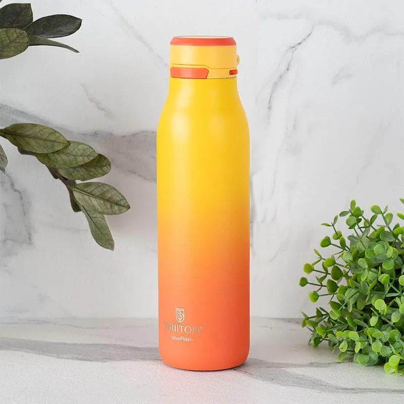 Juno Sip Hot & Cold Thermos Water Bottle (Yellow & Orange) - 750 mL media 1