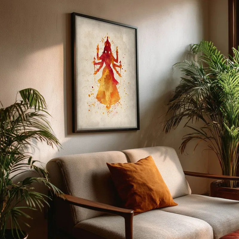 Shakti Swarupa Durga Maa Archival Paper Wall Art media 3