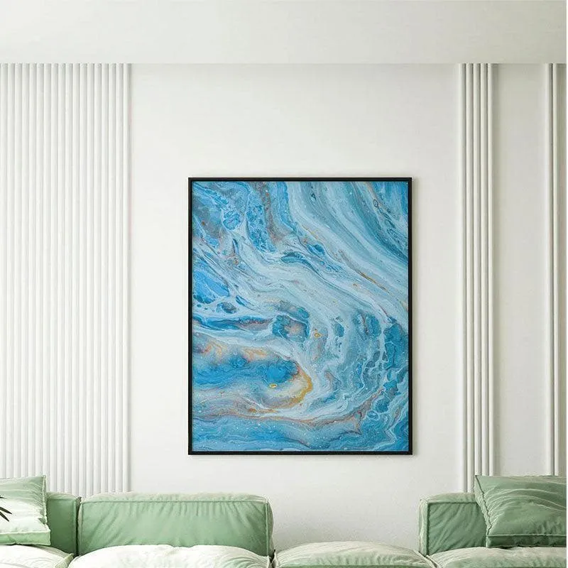 Bouquet Of End Summer Canvas Wall Painting - Black Frame media 3