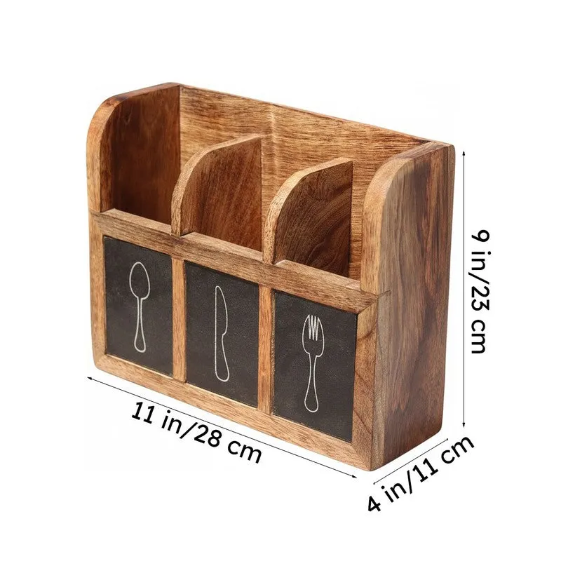 Homestead Wood Cutlery Stand media 7